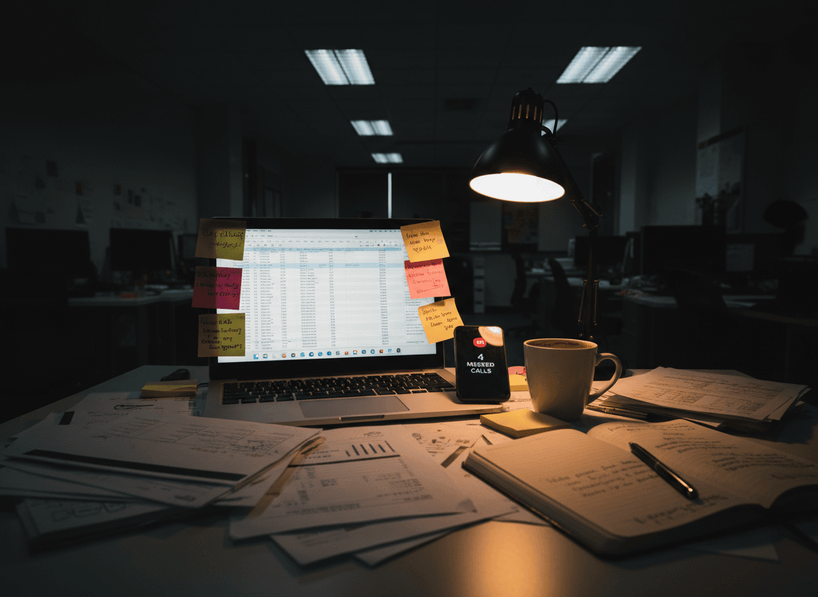 The operational desk — where the hours go before agents take the job